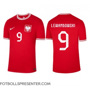 Polen Robert Lewandowski #9 Borta Matchtröja VM 2022 Kortärmad